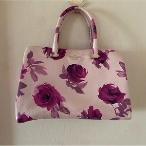 Kate Spade Leather Emerson Place Olivera Pink/Purple Rose Crossbody Bag